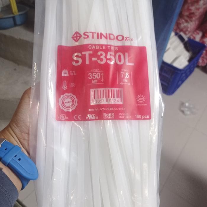 Kabel ties cable tis insulock 350x7.6mm 38cm 40cm ST350L nylon6 STINDO